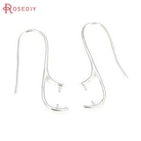 10PCS 18K DIY Clip Earrings Hooks Brass Clasps Jewelry Making Accessories