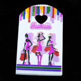 50pcs Girls Print Plastic Bag 13x21cm Small Jewelry Boutique Candy Packaging Bag