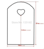50pcs Girls Print Plastic Bag 13x21cm Small Jewelry Boutique Candy Packaging Bag