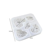 Heart Crystal Stone Necklace Pendant Resin Mold