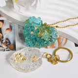 Heart Crystal Stone Necklace Pendant Resin Mold