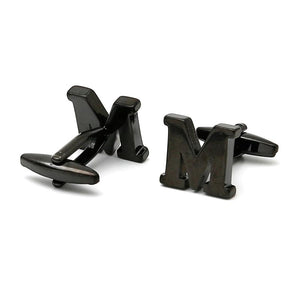 Men's Stainless Steel Letter Cufflinks XK23042