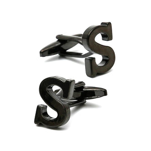 Men's Stainless Steel Letter Cufflinks XK23042