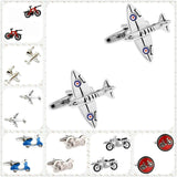 Bike Motorcycle Plane Jet Cufflink Men Cuff Link