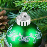 10 Pcs Christmas Ball Cover Pendant Hanging Balls Caps DIY Props