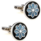 Enamel Cufflinks 27 Designs Men Epoxy Cuff Links Flowers Red Purple Colors