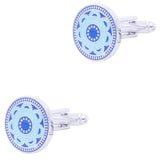 Enamel Cufflinks 27 Designs Men Epoxy Cuff Links Flowers Red Purple Colors