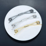 65mm Copper Collar Clip Shirt Accessories Host Wedding Jewelry