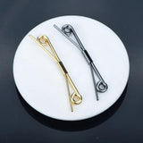 65mm Copper Collar Clip Shirt Accessories Host Wedding Jewelry