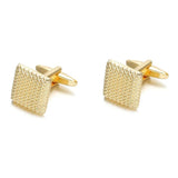 High-Gloss Metal Cufflinks Rectangular Mirror