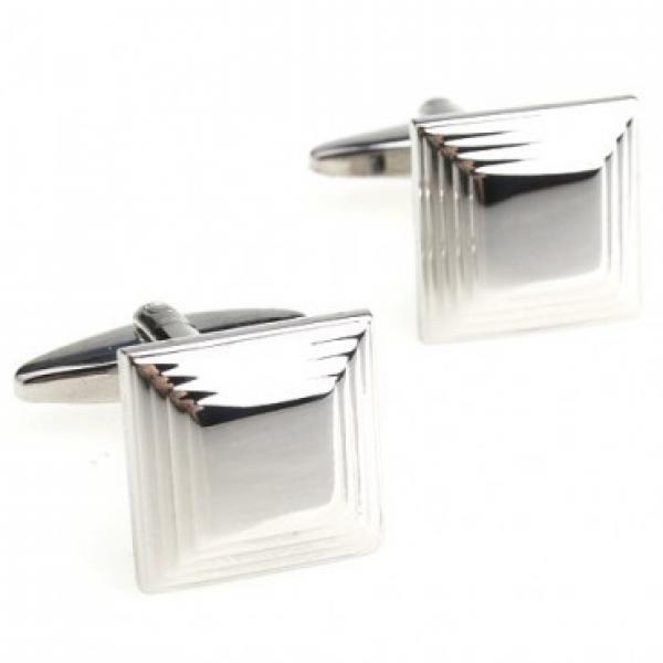 Elegant Metal Cufflink Pair for Men's Suit