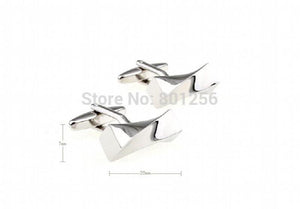 Silver Plane Men's Cuff Links Wholesale & Retail