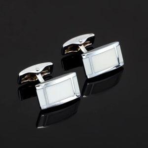 Cloud Pattern Enamel Cufflinks for Men