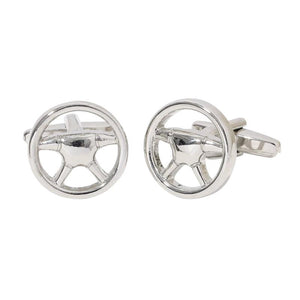 Steering Wheel Cufflinks for Men Shirt Jewelry