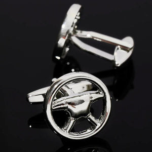 Steering Wheel Cufflinks for Men Shirt Jewelry