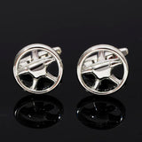 Steering Wheel Cufflinks for Men Shirt Jewelry