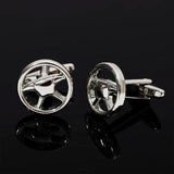 Steering Wheel Cufflinks for Men Shirt Jewelry