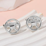 Steering Wheel Cufflinks for Men Shirt Jewelry