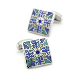 Crystal Square Cufflinks for Men