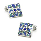 Crystal Square Cufflinks for Men