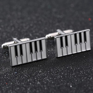 French Cuffs Men's Piano & Jewelry Cufflinks Gentleman Shirt Classic Decoration