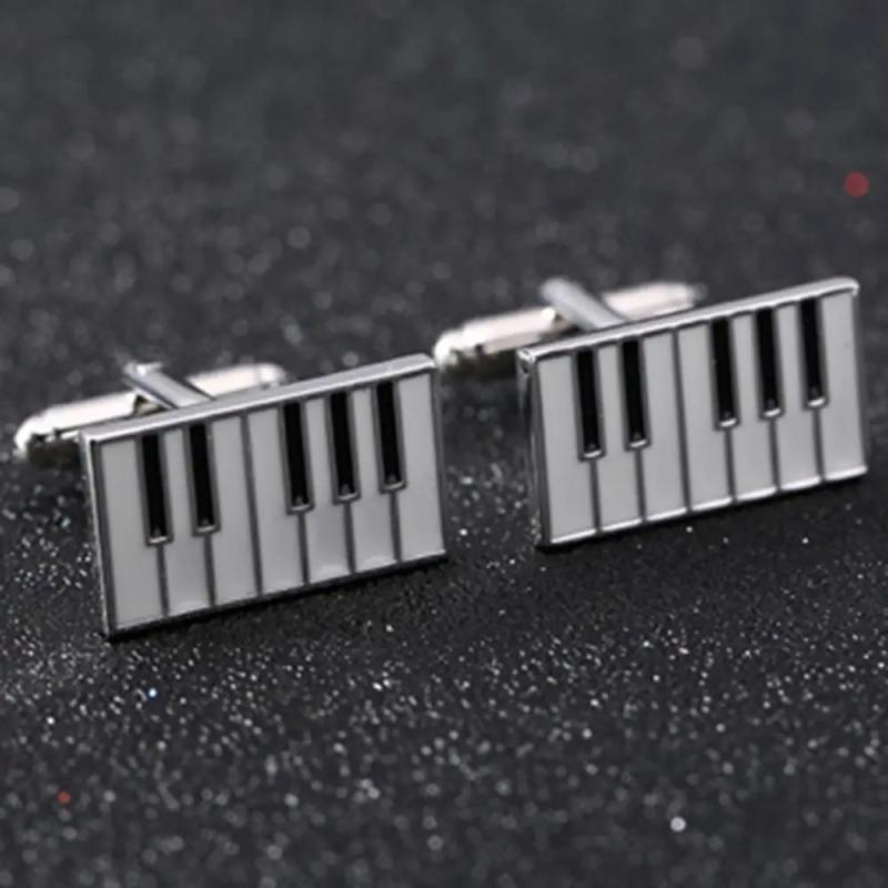 French Cuffs Men's Piano & Jewelry Cufflinks Gentleman Shirt Classic Decoration