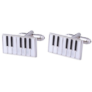 French Cuffs Men's Piano & Jewelry Cufflinks Gentleman Shirt Classic Decoration