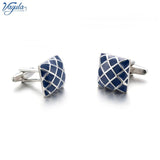 Classic Enamel Cufflink Shirt Gemelos Men Jewelry Button Cuff links