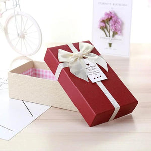Gift Pouch with Ribbon Bow Paper Jewelry Box