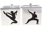 Silver Kungfu Copper Cufflinks Wholesale & Retail