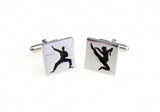Silver Kungfu Copper Cufflinks Wholesale & Retail