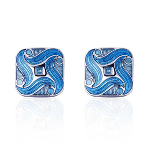 C-MAN Shirt Pattern Cufflinks for Men