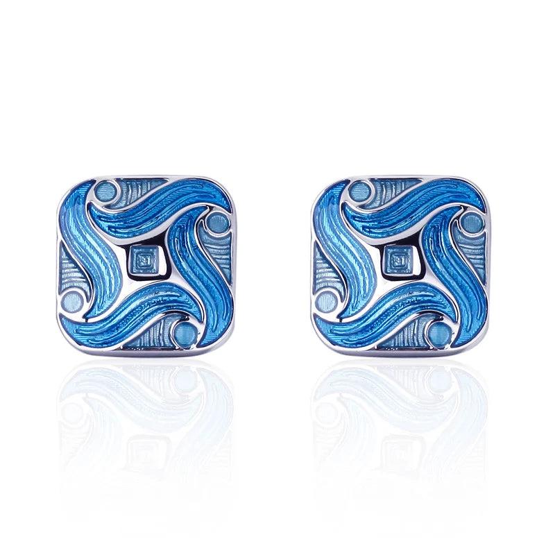 C-MAN Shirt Pattern Cufflinks for Men