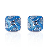 C-MAN Shirt Pattern Cufflinks for Men