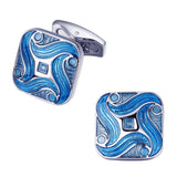 C-MAN Shirt Pattern Cufflinks for Men