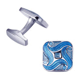 C-MAN Shirt Pattern Cufflinks for Men