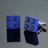 Brass Building Blocks Cufflinks for Men's French Shirt