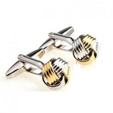 Men's Elegant Knots Cufflink Set - Classic Style Accessories