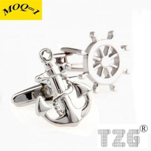 Anchor Wheel Cufflink Set - Promotion