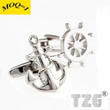 Anchor Wheel Cufflink Set - Promotion