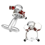 Music Drum Cufflinks Funny Men's French Shirt Cufflinks