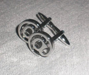 Metal Nail Sleeve Cufflinks 45mm French Cuff Retail