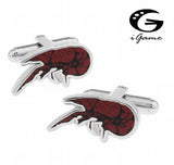 iGame Lobster Cuff Links Red Copper Novelty Seafood