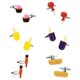 Ice Cream Lollipop Carrot Peanut Cufflink Cuff Link