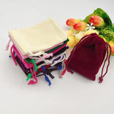 10pcs Velvet Bags Drawstring Gift Pouch for Christmas Wedding