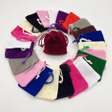 10pcs Velvet Bags Drawstring Gift Pouch for Christmas Wedding