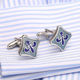 Brass Button Top Bonito Gemelos Hot Selling Enamel Cufflinks