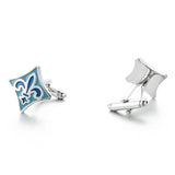Brass Button Top Bonito Gemelos Hot Selling Enamel Cufflinks
