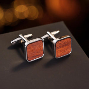 Wooden Cufflinks Men's French Shirt Wedding Business