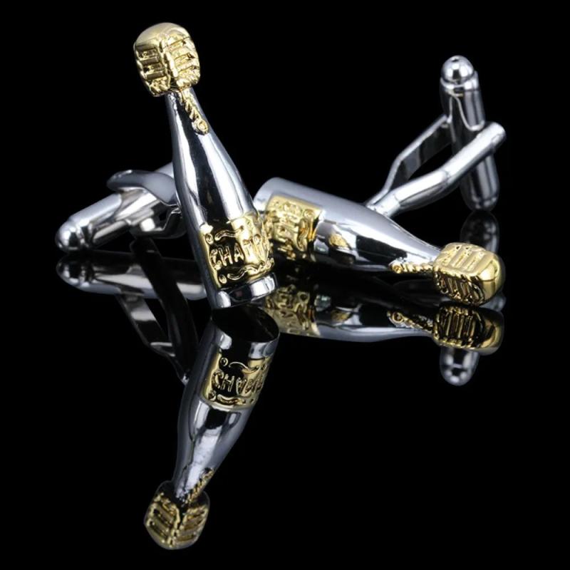High Wine Bottle Cufflinks Suit French Shirt Cufflinks Men Sleeve Button